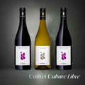 Coffret de vins de la gamme Culture Libre, Lombard Le Vin de Demain, Côtes-du-Rhône, vin blanc et vin rouge